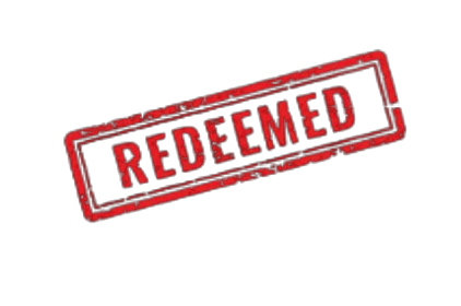 Stamp of the word redeemed